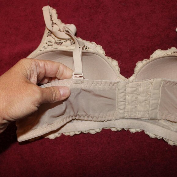 Maidenform Pure Comfort Wireless Lace Longline Bralette Lightly Lined Convert-Ta - Picture 5 of 6